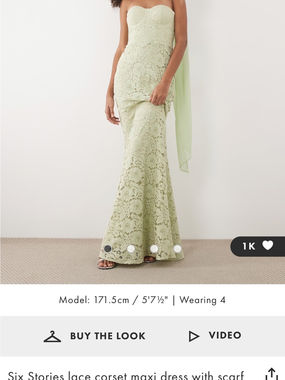 Lace Corset Maxi Skirt in Light Green
